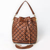 ADBGM784 Bucket Chain Strap Genuine Western Leather Women Bag