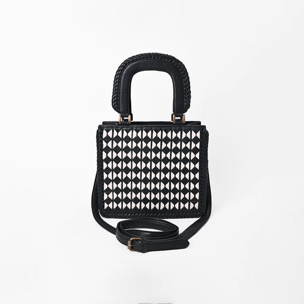 ADBGM1084 American Darling Woven Geometric Diamond Tote Bag