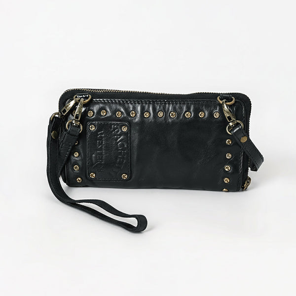 SWC212 Cuorina - Luxury Leather Riveted Wristlet