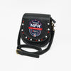 Official PRCA & NFR Licensed Collection® Commemorative Shield Patch Hand-Tooled Leather Accent Crossbody Bag
