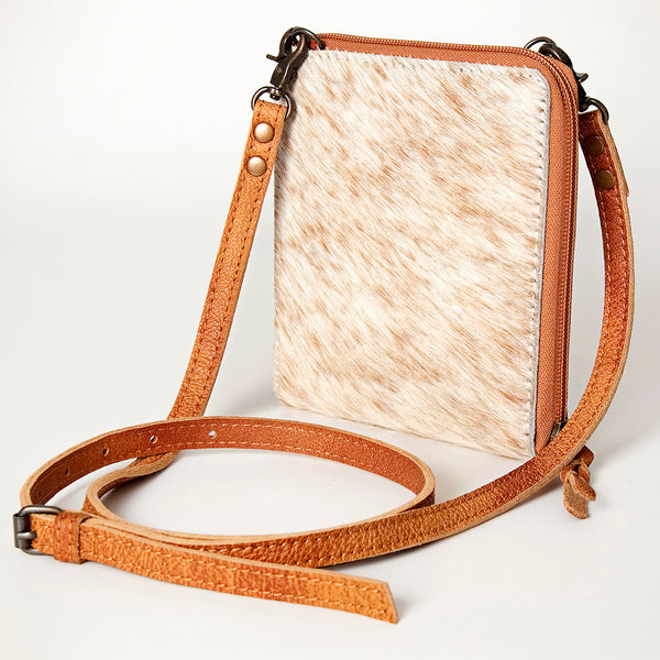 ADBG820 American Darling Handcrafted Leather Cross body Bag with Hair-On Cowhide