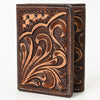 BEBGM167-Western Leather Trifold Wallet