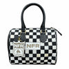 Official PRCA & NFR Licensed Collection® Checkered Cowhide Black Handles Western Speedy Handbag