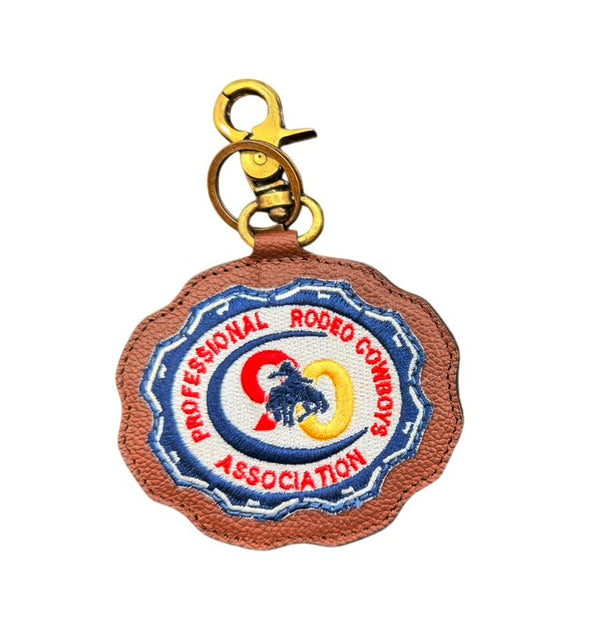 Official PRCA & NFR Licensed Collection® Scalloped Leather Key FobC