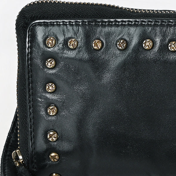 SWC212 Cuorina - Luxury Leather Riveted Wristlet
