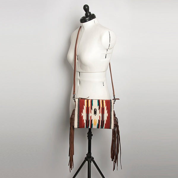 ADBG236 American Darling Saddle Blanket Boho Fringe Crossbody Bag
