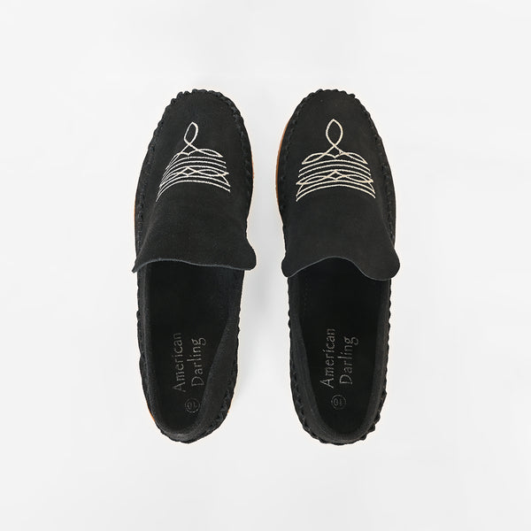 ADFT182 American Darling Suede Leather Western Moccasin Footwear