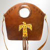 ADBGM257 Bucket Genuine Western Leather Women Bag