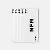 Official PRCA & NFR Licensed Collection White Leather Card Holder Royal Flush Playing Cards Wallet
