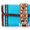 ADBGA319 American Darling Hand Woven Saddle Blanket & Tooled Leather Jewelry Case