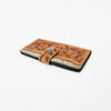 KBG241 American Darling Hair on Hide & Harness Leather Western Tooled Wallet
