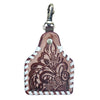LC-ADKRX121 Hand Tooled Genuine Leather Keyring