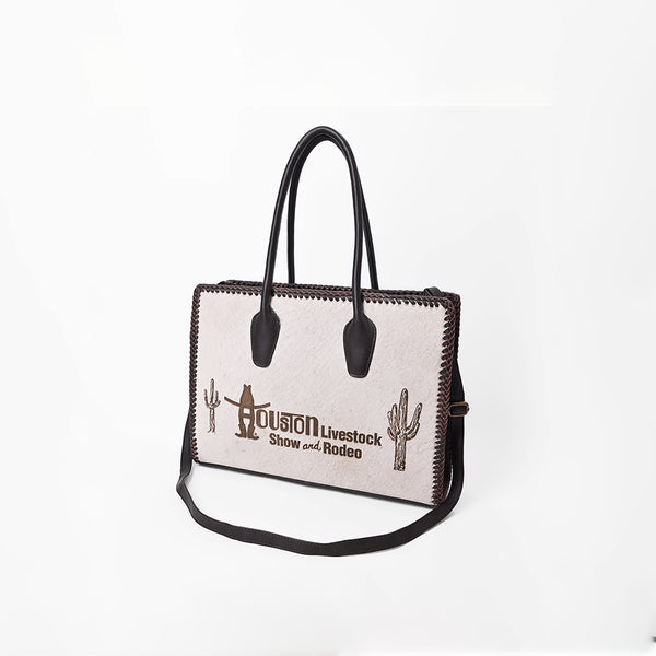 Sandy Rodeo Genuine Hair On Leather Tote Bag