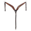 BER357-Western Leather Breast Collar