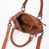 SWC483 Caventina - Leather Riveted Tote Bag