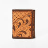 BEBGM167-Western Leather Trifold Wallet