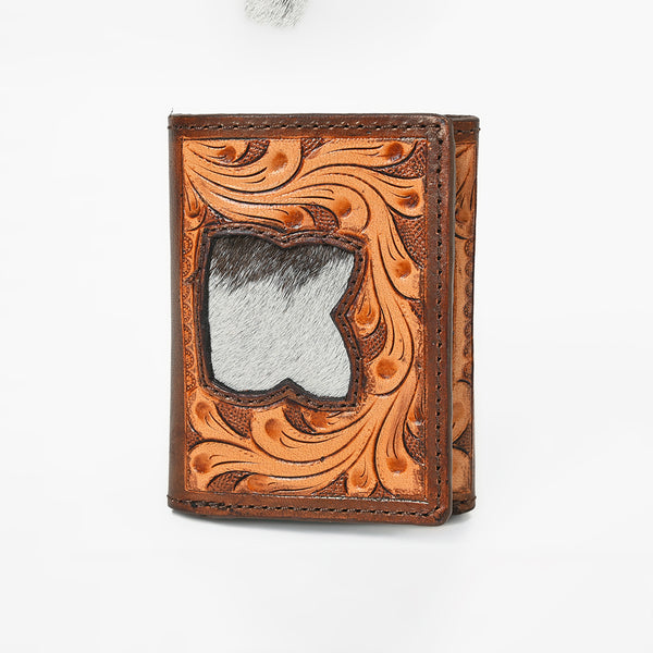 BEBGM183-Western Leather Trifold Wallet